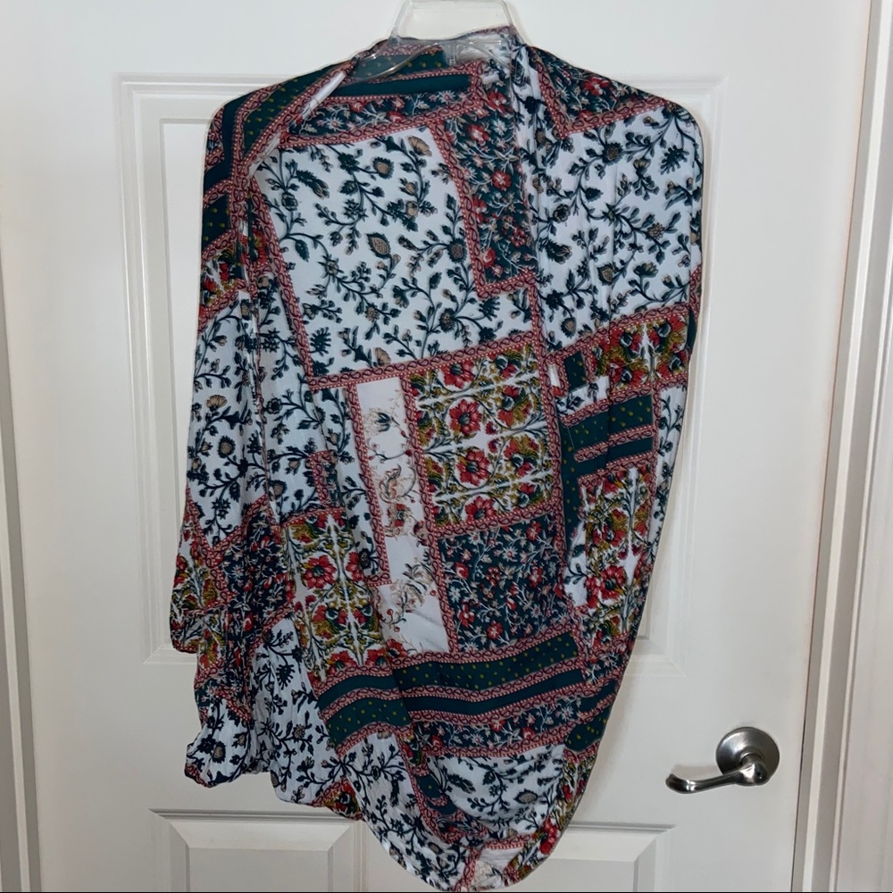 Multi-colored kimono